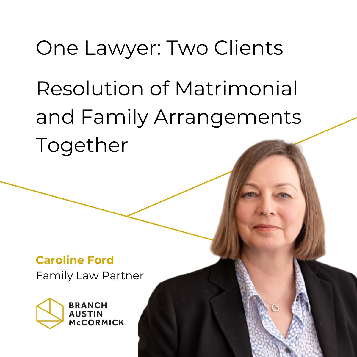 Couples are now able to instruct one lawyer instead of a lawyer each to resolve family issues such as:  
•Divorce proceedings
•Fairly dividing matrimonial finances
•Establishing workable child arrangements

Click here to read more: branchaustinmccormick.com/one-lawyer-two…

#Family #Divorce