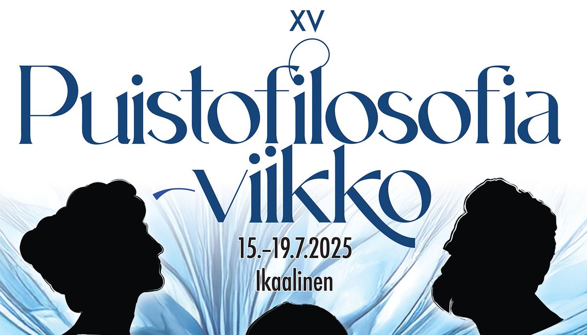 XV #Puistofilosofia-viikon aikataulutettu ohjelma on julkaistu! Kaikille avoin ja maksuton festivaali täydentyy vielä useilla esityksillä. 😍

Tänä vuonna pohditaan #kansalaisyhteiskunta'a. Sydämellisesti tervetuloa sinisten ajatusten äärelle. 😍🙏❤

puistofilosofia.fi