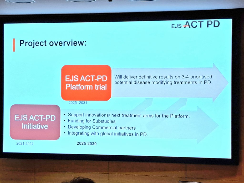 The Science of Parkinson's (@scienceofpd) on Twitter photo Very excited to be at the <a href="/EJS_ACT_PD/">EJS ACT-PD</a> annual meeting today - an extremely ambitious & exciting new multi-arm, multi-stage clinical trial platform for testing potentially disease modifying therapies for #Parkinsons - <a href="/CureParkinsonsT/">Cure Parkinson's</a> is proud to be one of the funders involved Very excited to be at the <a href="/EJS_ACT_PD/">EJS ACT-PD</a> annual meeting today - an extremely ambitious & exciting new multi-arm, multi-stage clinical trial platform for testing potentially disease modifying therapies for #Parkinsons - <a href="/CureParkinsonsT/">Cure Parkinson's</a> is proud to be one of the funders involved