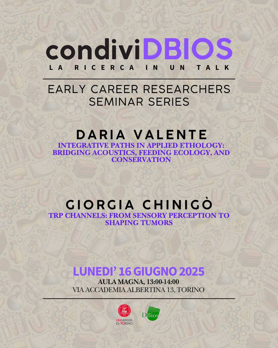 @DBIOSUnito (@dbiosunito) on Twitter photo Nuovo appuntamento dei CondiviDBIOS il 16 giugno. Le Dott.sse Daria Valente e Giorgia Chinigò presenteranno i risultati delle loro più recenti ricerche
<a href="/unito/">Università di Torino</a> Nuovo appuntamento dei CondiviDBIOS il 16 giugno. Le Dott.sse Daria Valente e Giorgia Chinigò presenteranno i risultati delle loro più recenti ricerche
<a href="/unito/">Università di Torino</a>