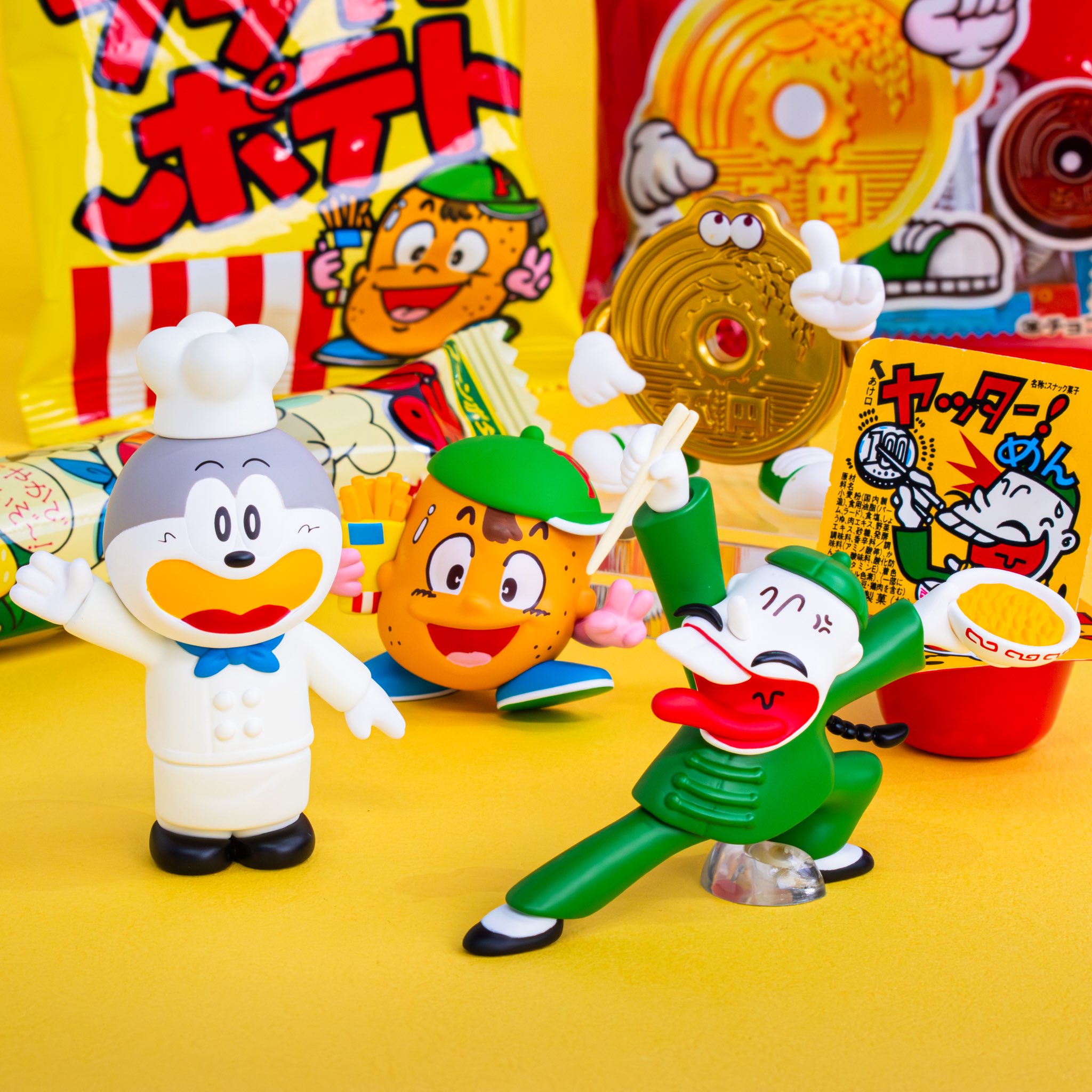懐かしの駄菓子「ヤッター！めん」のオリジナルラベルポットが