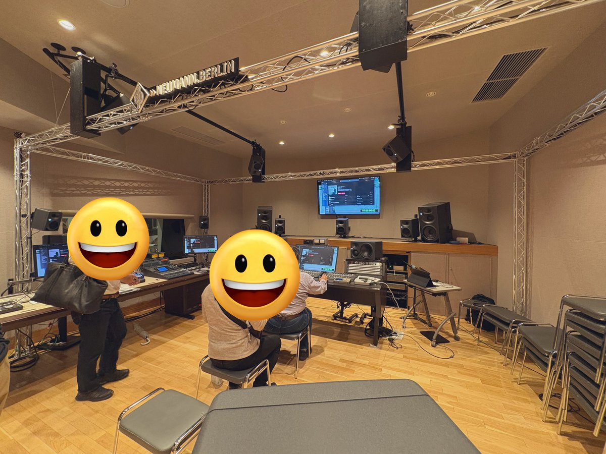 Dolby Atmos 実践で体感！ Neumannで学ぶイマーシブMIXスタートアップ講座

セミナー参加。
新たな視点、考えを知れました。

ノイマンのスピーカーで組んだ7.1.4
ちゃんと施工されたスタジオ&amp;広さで聞くと、
スピーカーの性能が良く分かった。
やはり空間オーディオ、容積重要だなぁ。