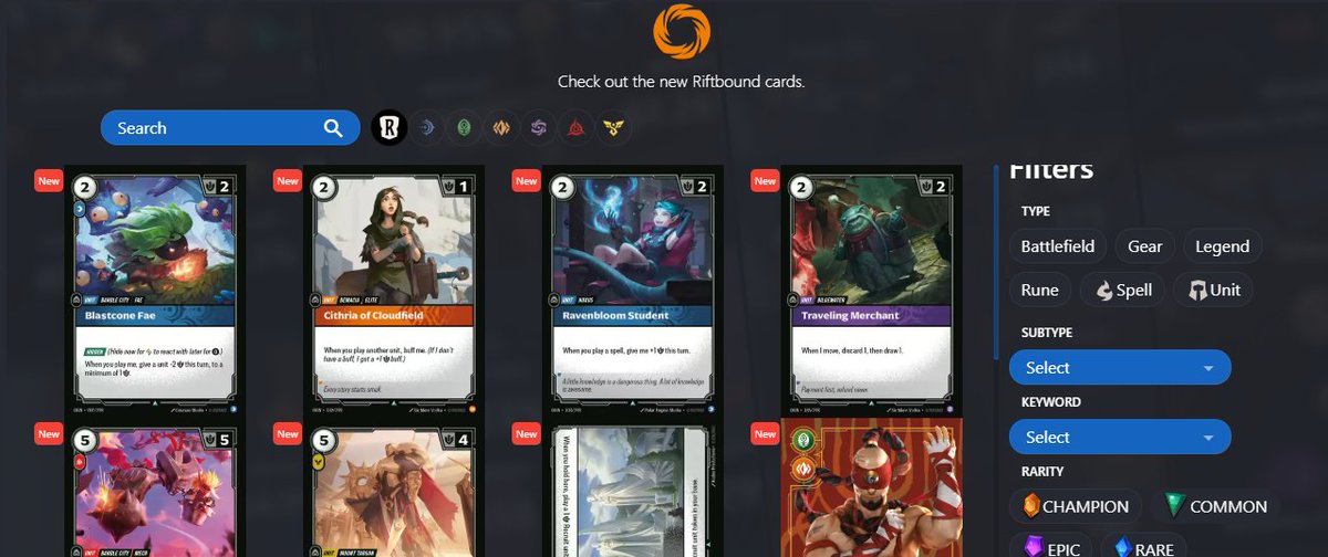 Riftbound Cards with filters 🥳
runeterra.ar/riftbound/new-…