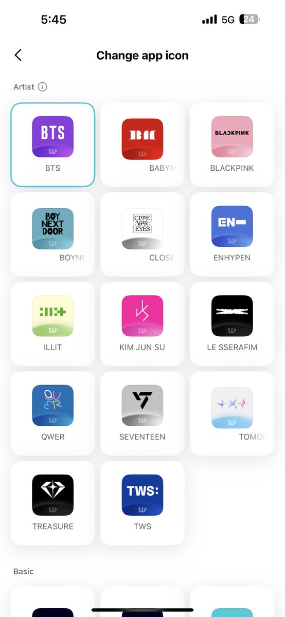 AfbfMy's tweet photo. Why did no one share this with me? 😭😭😭 I could actually change my black weverse icon to BTS 

Why do I only know it today 

Sharing this in case anyone want to change their weverse icon too. https://t.co/yvsCmnKe4M