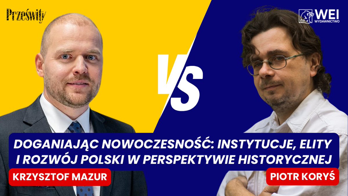 Warsaw Enterprise Institute (@fundacjawei) on Twitter photo 📣 Już 26 czerwca o godz. 18.00 w Świetlicy Wolności odbędzie się wyjątkowa debata między prof. <a href="/PKorys/">Piotr Koryś</a>, autorem książki „Pożegnanie z pańszczyzną. Historia gospodarcza Polski od rozbiorów do dziś” (<a href="/wydWEI/">Wydawnictwo WEI</a>), a <a href="/MazurKrzysztof/">Krzysztof Mazur</a>, politologiem i byłym wiceministrem rozwoju, a także 📣 Już 26 czerwca o godz. 18.00 w Świetlicy Wolności odbędzie się wyjątkowa debata między prof. <a href="/PKorys/">Piotr Koryś</a>, autorem książki „Pożegnanie z pańszczyzną. Historia gospodarcza Polski od rozbiorów do dziś” (<a href="/wydWEI/">Wydawnictwo WEI</a>), a <a href="/MazurKrzysztof/">Krzysztof Mazur</a>, politologiem i byłym wiceministrem rozwoju, a także