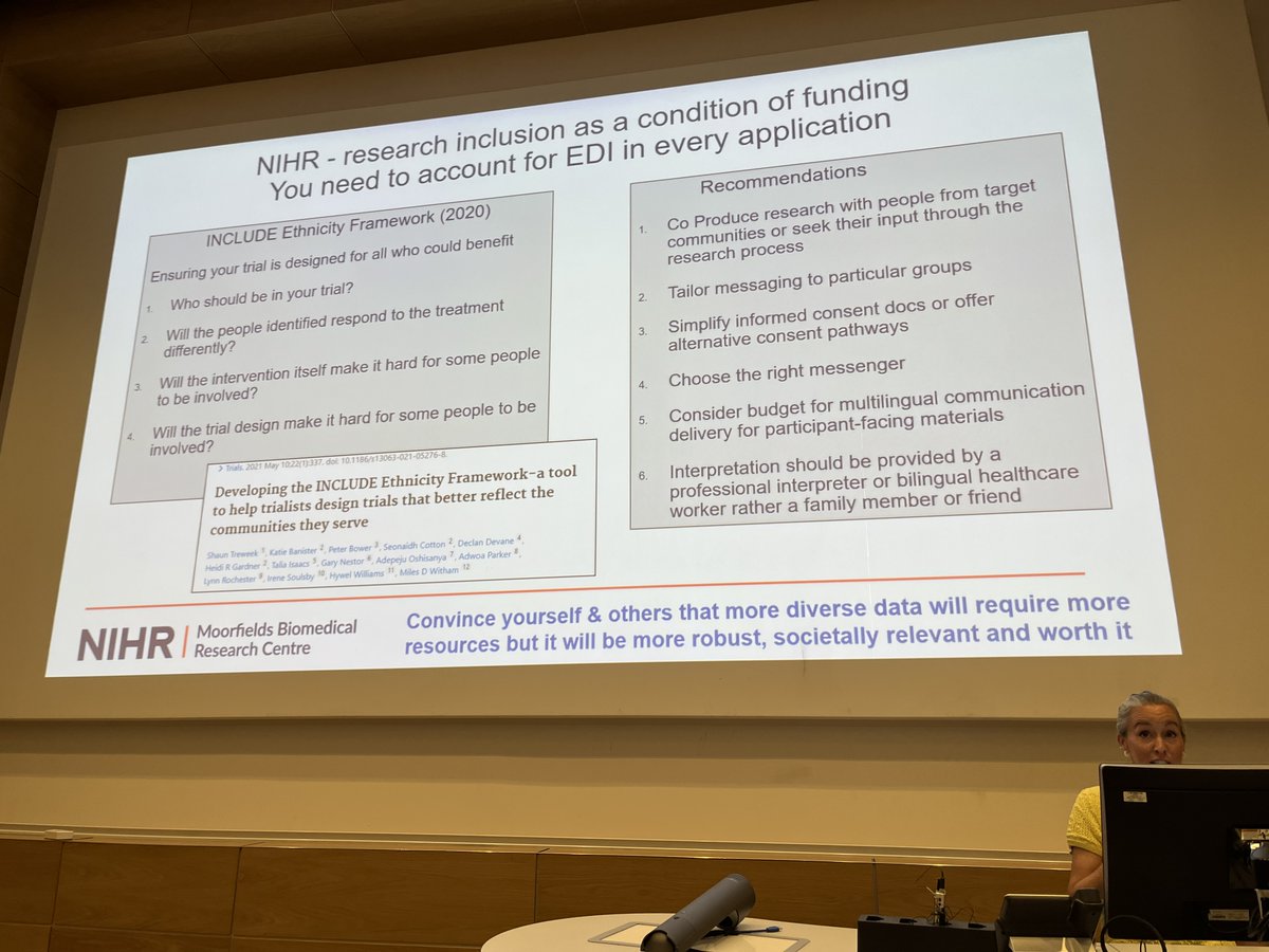 UCL IoO ECR (@iooecr) on Twitter photo Chrissy from <a href="/MoorfieldsBRC/">NIHR Moorfields BRC</a> telling us about the new conditions of funding set up by NIHR to integrate EDI in research π§ͺ Chrissy from <a href="/MoorfieldsBRC/">NIHR Moorfields BRC</a> telling us about the new conditions of funding set up by NIHR to integrate EDI in research π§ͺ