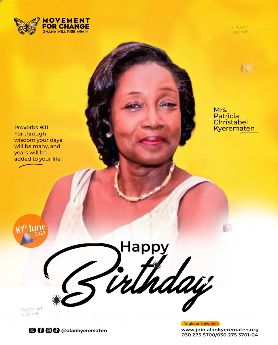 AlanKyerematen's tweet image. Happy Birthday to my lovely wife.
Your strength and grace continue to inspire those around you and many who witness your journey.
Wishing you a year as impactful and remarkable as you are
