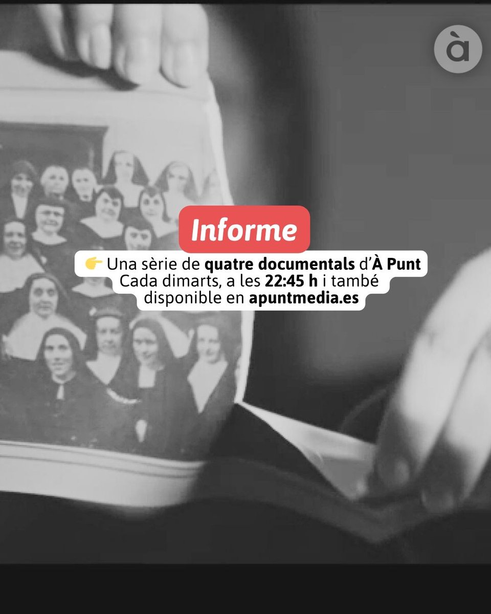 ➡️📂La nova temporada del programa #Informe arranca amb una primera entrega que destapa la realitat viscuda a l’interior del Patronat de Protecció a la Dona. El documental recull els testimonis d’algunes de les dones que van viure en primera persona la crueltat entre els murs