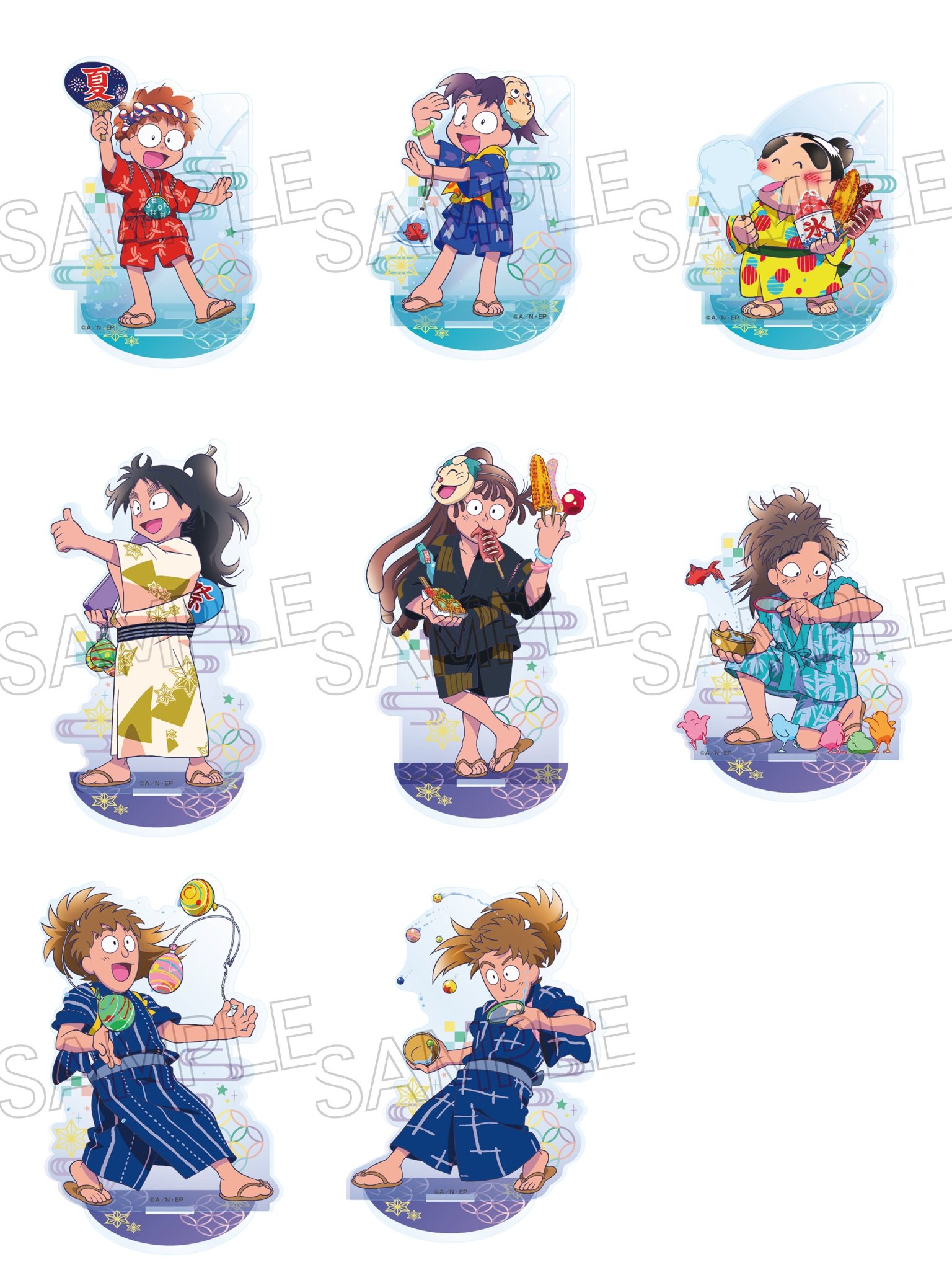 忍たま乱太郎　夏祭り　ビッグアクリルコレクション　7種 グッズ: 忍たま乱太郎 夏祭り ビッグアクリルコレクション