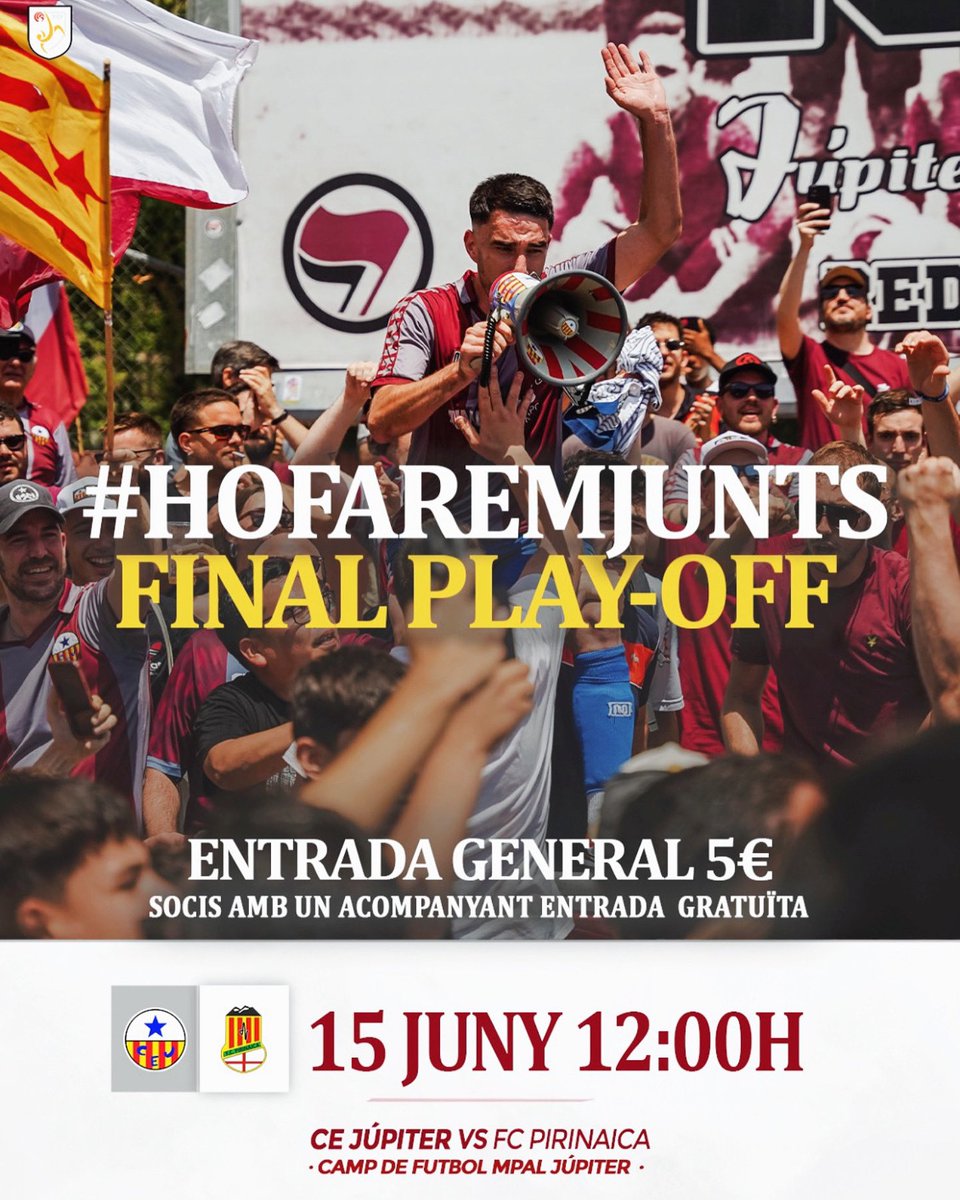 𝐄́𝐬 𝐦𝐨𝐦𝐞𝐧𝐭 𝐝𝐞 𝐜𝐫𝐞𝐮𝐫𝐞-𝐡𝐢, 𝐞́𝐬 𝐦𝐨𝐦𝐞𝐧𝐭 𝐝’𝐚𝐧𝐚𝐫 𝐭𝐨𝐭𝐞𝐬 𝐢 𝐭𝐨𝐭𝐬 𝐚 𝐮𝐧𝐚, 𝐞́𝐬 𝐦𝐨𝐦𝐞𝐧𝐭 𝐝𝐞 𝐜𝐨𝐦𝐞𝐧𝐜̧𝐚𝐫 𝐥𝐚 𝐫𝐞𝐦𝐮𝐧𝐭𝐚𝐝𝐚! 💪🛠️

Aquest proper Diumenge 15 de Juny La Verneda ha de tornar a rugir com fa dues setmanes 🔥 Ja ho hem