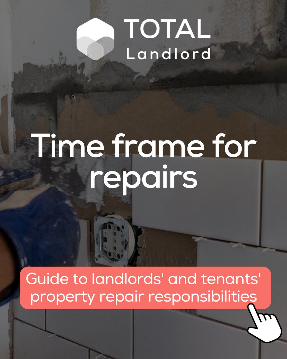 ⏱️ How long is a reasonable time to make repairs?
 It depends, but clear communication is key. Keep tenants informed, act quickly, and avoid legal issues.

📩 Respond to written complaints within 14 days.

📘 Read more: bit.ly/3ZiOQLh 

#LandlordAdvice #RentalRepairs