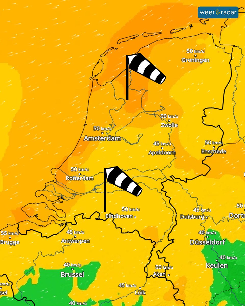 weerenradar_nl's tweet image. +++ #Weerupdate dinsdag 10 juni 2025 12:00u +++
Een laatste dagje met veel #wind...🌬️ Vanaf morgen (woensdag) wordt het rustiger, zonniger en warmer.🌡️ Meer lezen over deze ontwikkelingen: app.weerenradar.nl/U13Q/dp4i6srj 
Download Weer&amp;amp;Radar app! weerenradar.nl/apps/ 

#weerbericht