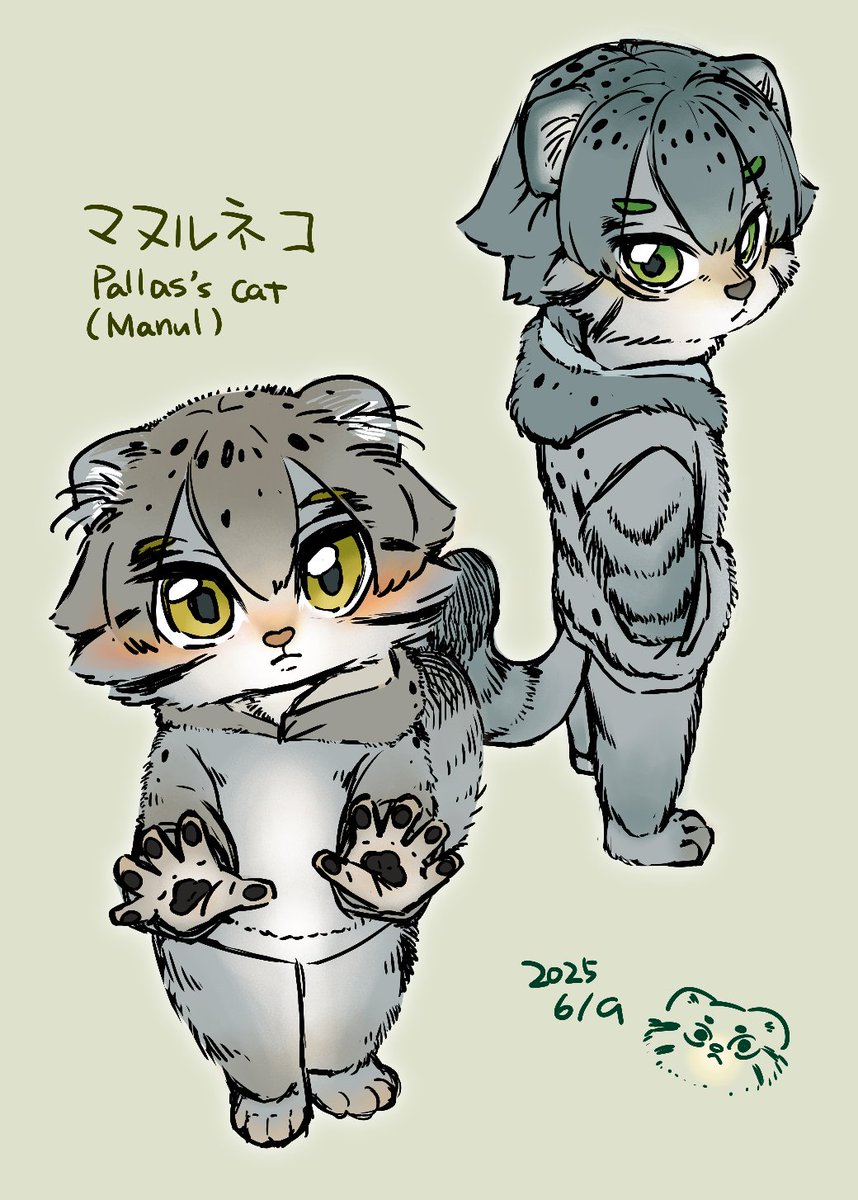mimizu_tuti's tweet image. #イラスト　ฅ👁️ᴥ⁠👁️ฅ⁠