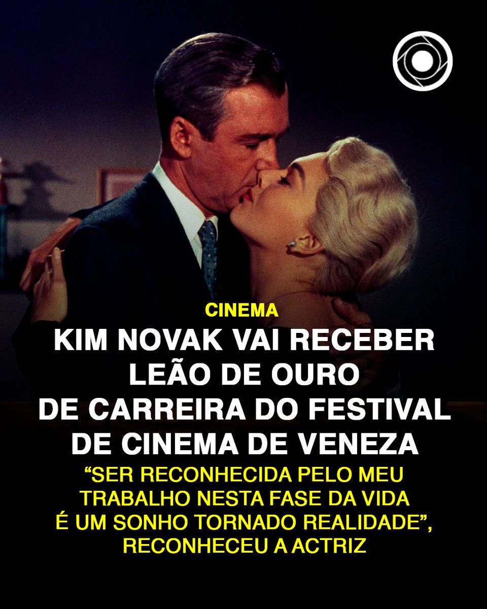 A atriz norte-americana Kim Novak vai receber o Leão de Ouro de Carreira, na 82.ª edição do Festival Internacional de Cinema de Veneza, da Bienal de Veneza, que decorre de 27 de agosto a 06 de setembro.

Sabe mais: comunidadeculturaearte.com/kim-novak-vai-…