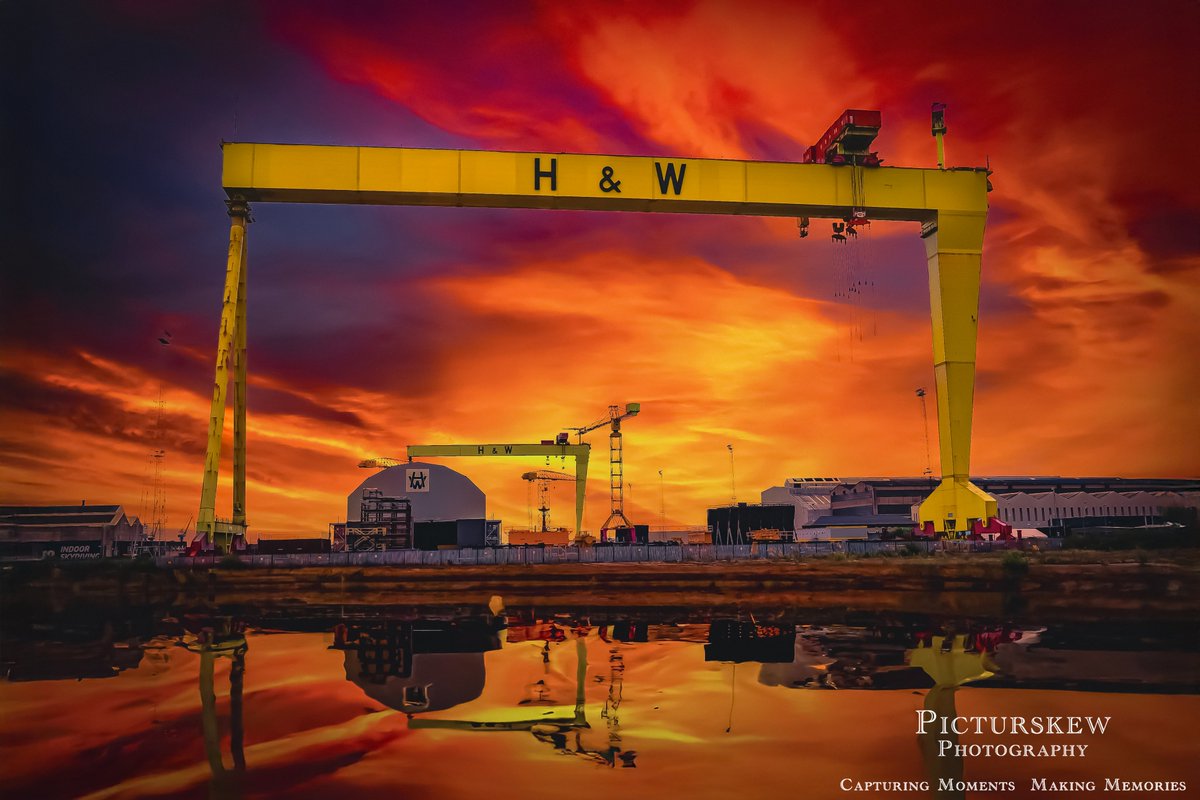 "The Yard' at #Sunrise The iconic #Belfast skyline #shipyard #Titanic <a href="/love_belfast/">Love Belfast ❤️</a> <a href="/VisitBelfast/">Visit Belfast</a> <a href="/belfast/">Belfast</a> <a href="/BelfastHarbour/">BelfastHarbour</a> <a href="/HarlandWolffplc/">Harland & Wolff</a> <a href="/harland_wolff/">harland&wolff</a> <a href="/BelfastGiants/">Belfast Giants</a> <a href="/LoveBallymena/">Love Ballymena</a> <a href="/BelfastLive/">Belfast Live</a>