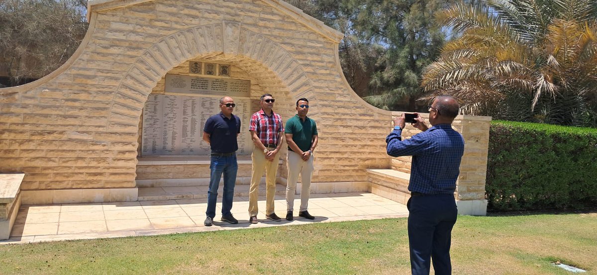 Indian Delegation of  Military Officers visited Heliopolis war memorial Cemetery Today <a href="/CWGC/">Commonwealth War Graves</a> <a href="/AAPAComms/">AAAComms</a>
