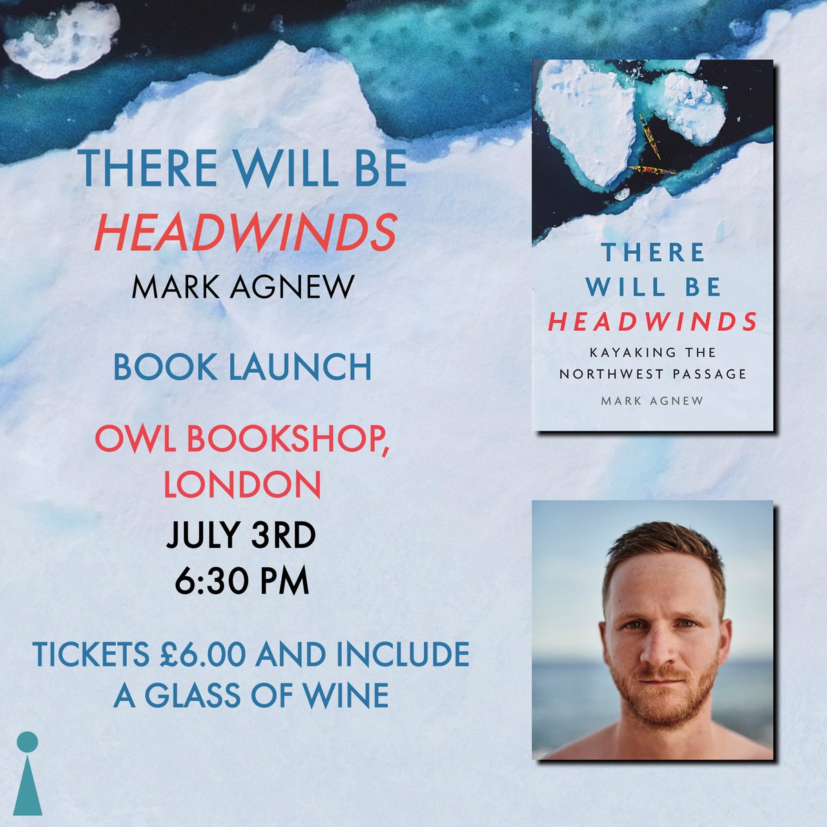 Icon Books (@iconbooks) on Twitter photo There Will Be Headwinds by Mark Agnew (<a href="/AdventureAgnew/">Mark Agnew</a>) is launching at the Owl Bookshop (<a href="/OwlBookshop/">Owl Bookshop</a>) tomorrow! Make sure you get your ticket to a brilliant evening talking all things arctic!
Tickets: owlbookshop.co.uk/product/mark-a⦠There Will Be Headwinds by Mark Agnew (<a href="/AdventureAgnew/">Mark Agnew</a>) is launching at the Owl Bookshop (<a href="/OwlBookshop/">Owl Bookshop</a>) tomorrow! Make sure you get your ticket to a brilliant evening talking all things arctic!
Tickets: owlbookshop.co.uk/product/mark-aā¦