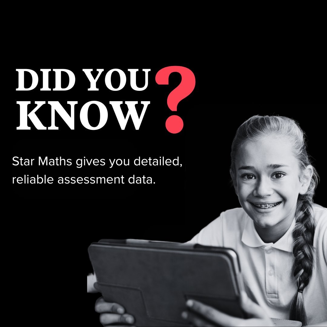 📊 Did you know Star Maths gives you detailed, reliable assessment data?

✔️ National Curriculum maths level
✔️ Standardised Score
✔️ Percentile Rank
✔️ Scaled Score

Find out more: intl.renaissance.com/request-a-demo/