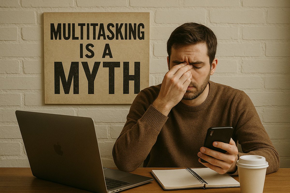 The common belief in our ability to effectively multitask is largely a myth, with most people significantly overestimating their capacity to juggle multiple cognitive tasks simultaneously. linkedin.com/pulse/multitas…