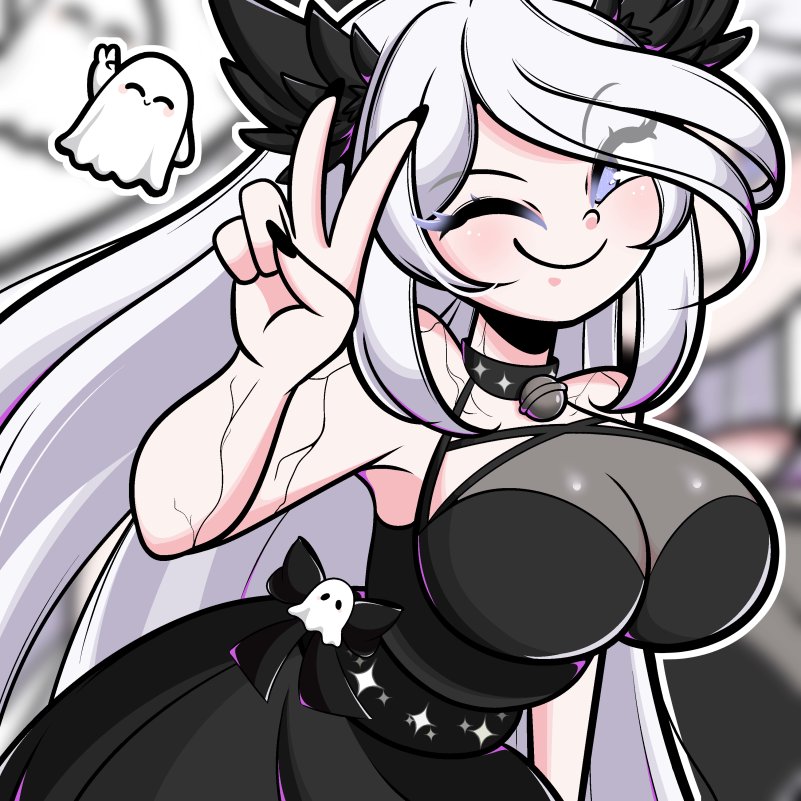 Thank you so much for this beautiful artworki <a href="/mochimamou/">mamou 🎨『comms open!』</a> 🤍👻
I love it!