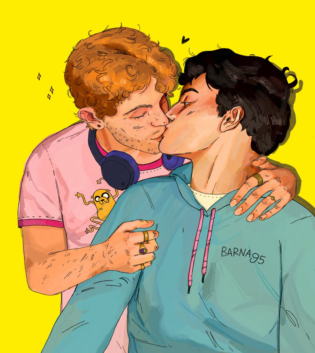 Mi autorregalo de cumpleaños adelantado 🥳

Increíble dibujo hecho por <a href="/KimYellowShoes/">Dim</a> de Gerard y Jacobo, «Entre amigos no se juega así». SMOOCH!!!!

🎮🕹️👾