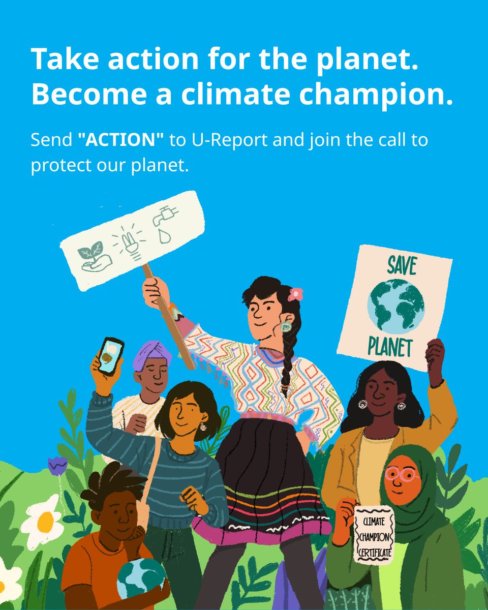 Thousands of young people are already taking part in the global climate movement.

📲 Join them by sending “ACTION” to U-Report: bit.ly/WA-ACTION

#ClimateAction