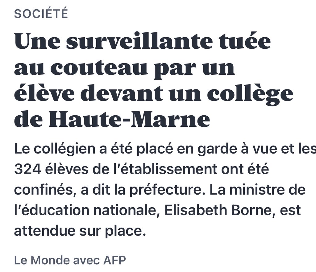 J’enrage.

Depuis des mois, je dénonce, souvent bien seul, les innombrables violences subies par nos professeurs et le personnel éducatif.

Notre école brûle et nous regardons ailleurs. Sans prise de conscience collective, les victimes seront toujours plus nombreuses. 

Toutes