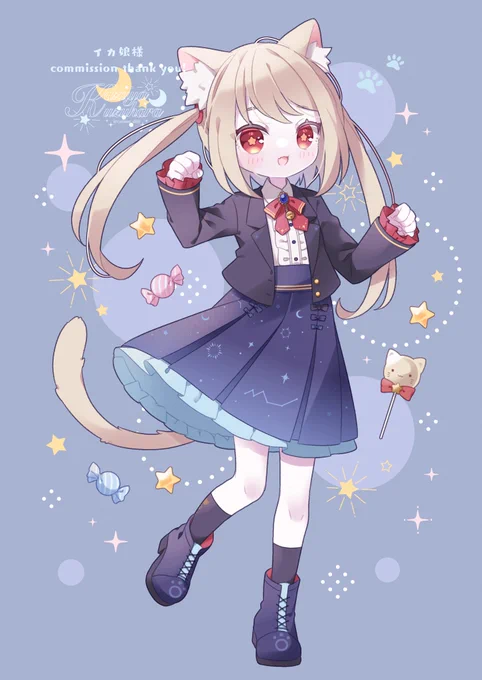 鏡猫さんへのFAのご依頼でした リクエストありがとうございました! #Skeb #commision #かがみめう