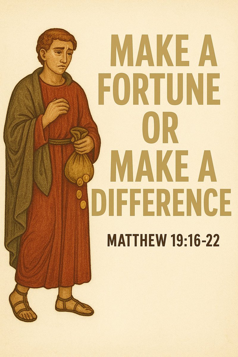 armaghpriest's tweet image. 📖 Matthew 19:16–22
🕊️ Sometimes the hardest thing to give up is what we think defines us. But Jesus invites us to something greater: a life of purpose, sacrifice, love.
💬 What are we holding onto that might hold us back?
#MakeADifference #FaithOverFortune #SaintsNotCelebrities