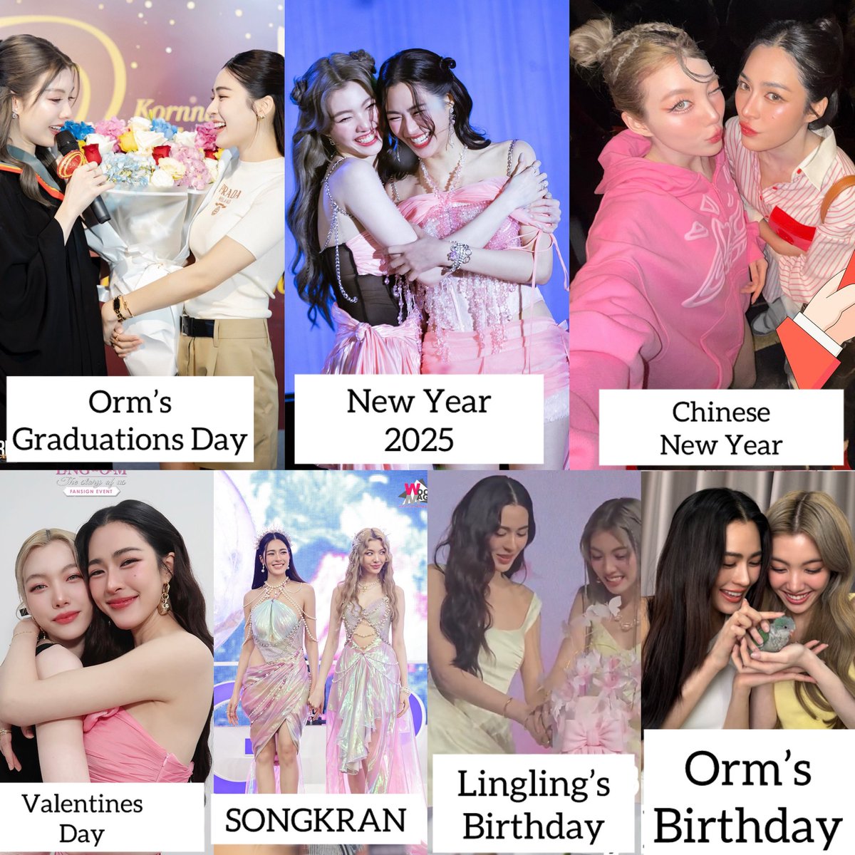 LingOrm always together on most special days&lt;333

#LingOrm #หลิงออม