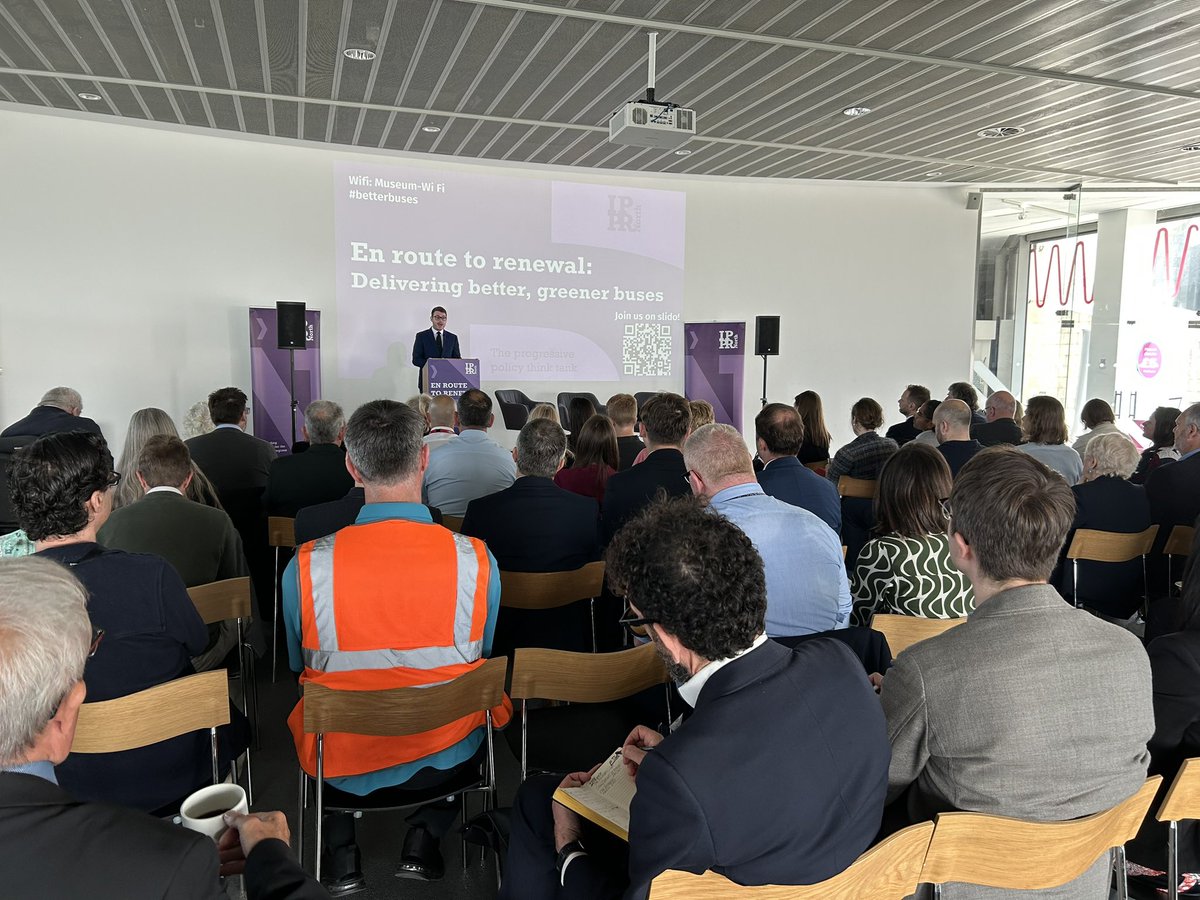 IPPR North (@ipprnorth) on Twitter photo Report co-author <a href="/MarcusIPPR/">Marcus Johns</a> explains that three shifts are needed for #BetterBuses
🚍 Devolving
🚍 Decarbonising
🚍 Supporting
🚍 Investing Report co-author <a href="/MarcusIPPR/">Marcus Johns</a> explains that three shifts are needed for #BetterBuses
🚍 Devolving
🚍 Decarbonising
🚍 Supporting
🚍 Investing