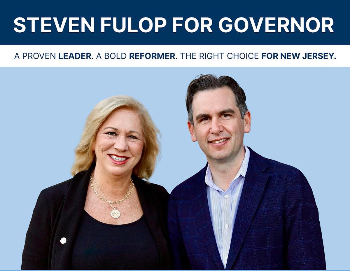 Rise &amp; shine! It’s a great day to vote for our next governor <a href="/StevenFulop/">Steven Fulop</a>!