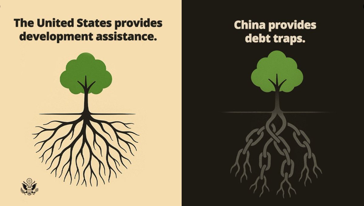 Jimmy Rogers (@joshuad4708665) on Twitter photo China’s “help” is never real help. It’s a trick.
They give loans, not to support, but to trap. Just ask Sri Lanka- they took China’s money to build a port, couldn’t pay it back, and now China controls that port for 99 YEARS. <a href="/Maytechummia/">Mayte Chummia</a> China’s “help” is never real help. It’s a trick.
They give loans, not to support, but to trap. Just ask Sri Lanka- they took China’s money to build a port, couldn’t pay it back, and now China controls that port for 99 YEARS. <a href="/Maytechummia/">Mayte Chummia</a>