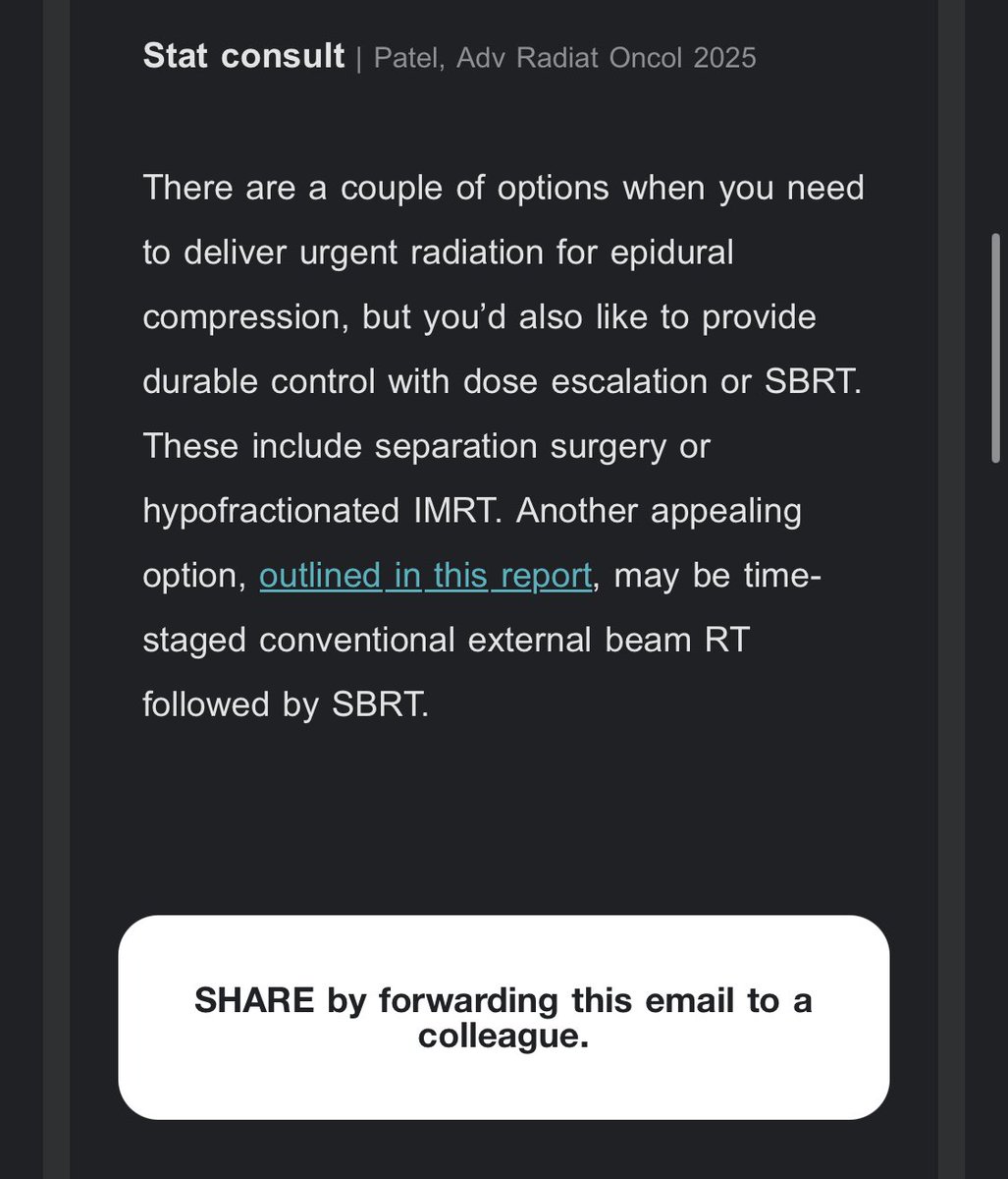 Rohan Patel, MD (@rohanpatelmd) on Twitter photo Thanks <a href="/QuadShotNews/">QuadShot News</a> for highlighting this interesting case report, thanks to the CNS and spine faculty here <a href="/RadOncUH/">RadOncUH</a>, especially <a href="/PrashantVempati/">Prashant Vempati, MD</a>! Can’t wait to see how this turns into something exciting coming here at UH/CWRU!
advancesradonc.org/article/S2452-… Thanks <a href="/QuadShotNews/">QuadShot News</a> for highlighting this interesting case report, thanks to the CNS and spine faculty here <a href="/RadOncUH/">RadOncUH</a>, especially <a href="/PrashantVempati/">Prashant Vempati, MD</a>! Can’t wait to see how this turns into something exciting coming here at UH/CWRU!
advancesradonc.org/article/S2452-…