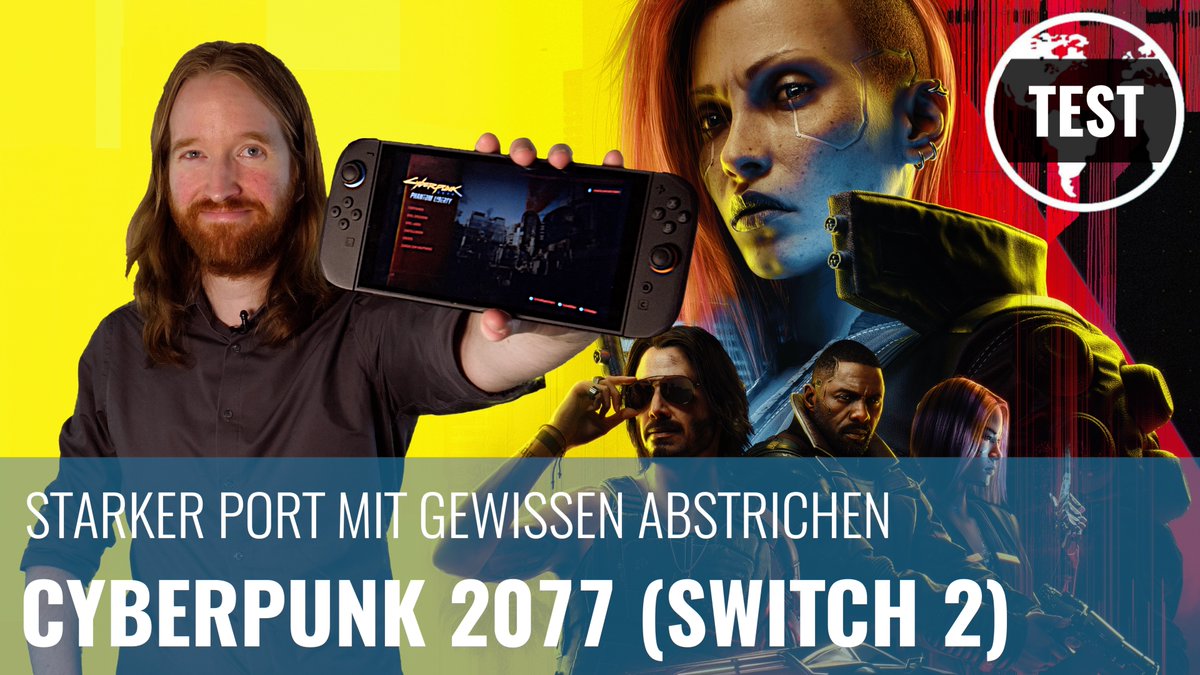 Hagen hat sich nochmal auf der #Switch2 in #Cyberpunk2077 gestürzt. Im Test gibt es Lob für den Port, auf der Hybridhardware sollte man aber mit gewissen Nachteilen kein Problem haben: gamersglobal.de/test/cyberpunk…