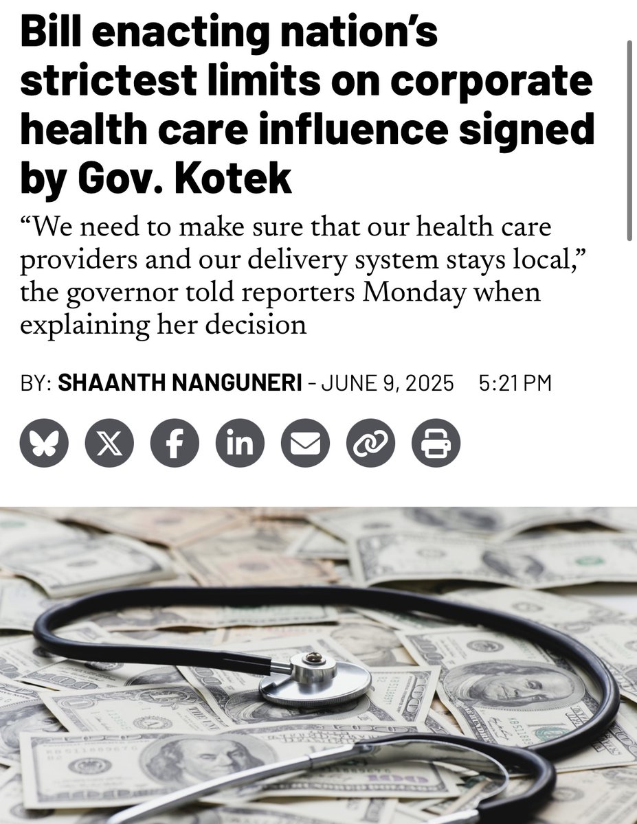 Across my healthcare meetings at the FTC the most horrific stories always came from hospitals taken over by private equity. The land is sold out from under the hospital. ICU beds are staffed with 4 or 5 patients to a nurse. This is a huge day for Oregon.