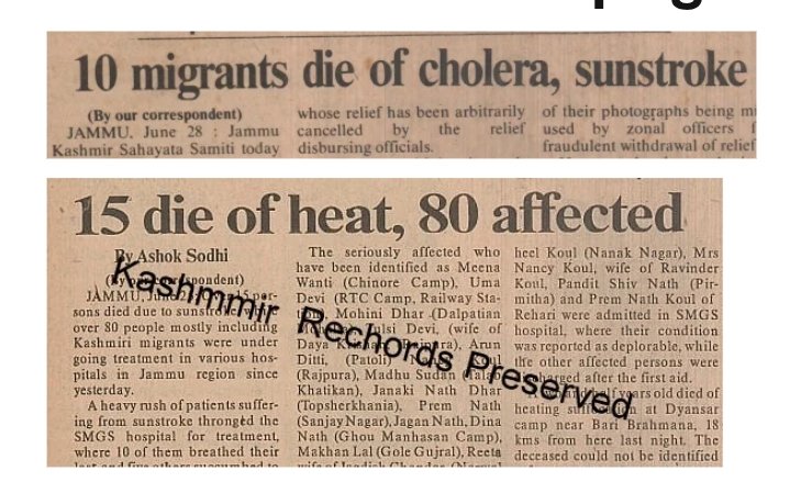 Dr.Rajesh Bhat (@raajbhat) on Twitter photo The 1990 June Heatwave Trauma and Kashmiri Pandits! <a href="/BattaKashmiri/">Kashmiri Hindu</a> <a href="/Gash_Tarukh/">GaashTaarukh 𑆓𑆳𑆯 𑆠𑆳𑆫𑆶𑆒🌟🇮🇳</a> <a href="/VikasInExile/">Bhairav (Vikas Raina) (𑆮𑆴𑆑𑆳𑆱 𑆫𑆽𑆤𑆳)</a> The 1990 June Heatwave Trauma and Kashmiri Pandits! <a href="/BattaKashmiri/">Kashmiri Hindu</a> <a href="/Gash_Tarukh/">GaashTaarukh 𑆓𑆳𑆯 𑆠𑆳𑆫𑆶𑆒🌟🇮🇳</a> <a href="/VikasInExile/">Bhairav (Vikas Raina) (𑆮𑆴𑆑𑆳𑆱 𑆫𑆽𑆤𑆳)</a>