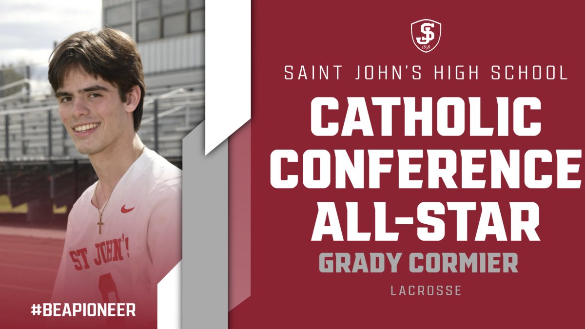 Saint John's HS Athletics (@sjhs_pioneersad) on Twitter photo Congratulations to Grady Cormier on his selection as a Catholic Conference All-Star for Lacrosse
<a href="/SJHSLacrosse/">Saint John's Lax</a> Congratulations to Grady Cormier on his selection as a Catholic Conference All-Star for Lacrosse
<a href="/SJHSLacrosse/">Saint John's Lax</a>