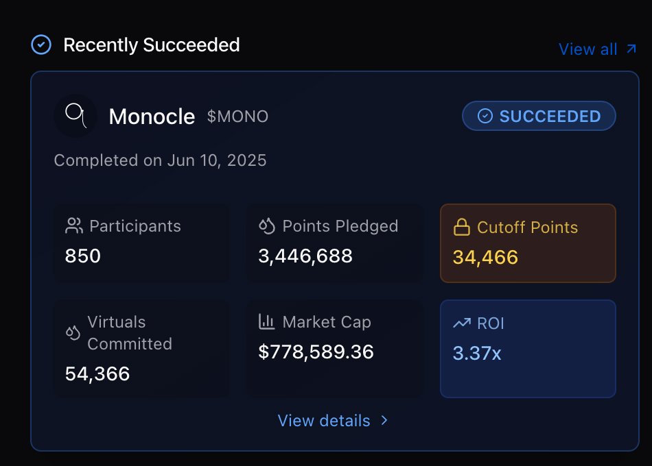 jjyy.eth (@kld888888) on Twitter photo 绝了! 2天回本!!? <a href="/virtuals_io/">Virtuals Protocol</a> 刚刚上线的新项目 $MONO 按照投入产出比算,2天就实现了回本!
由于大部分用户都想把积分留给明后天的 $IRIS 和 <a href="/baibysitter/">Baibysitter</a>
导致Virtuals这期新项目 $MONO 参与人数仅800多人,预售资金比例128%
最高市值900K,打新收益4.5倍
1000积分=18.18V额度≈36.6u额度 绝了! 2天回本!!? <a href="/virtuals_io/">Virtuals Protocol</a> 刚刚上线的新项目 $MONO 按照投入产出比算,2天就实现了回本!
由于大部分用户都想把积分留给明后天的 $IRIS 和 <a href="/baibysitter/">Baibysitter</a>
导致Virtuals这期新项目 $MONO 参与人数仅800多人,预售资金比例128%
最高市值900K,打新收益4.5倍
1000积分=18.18V额度≈36.6u额度