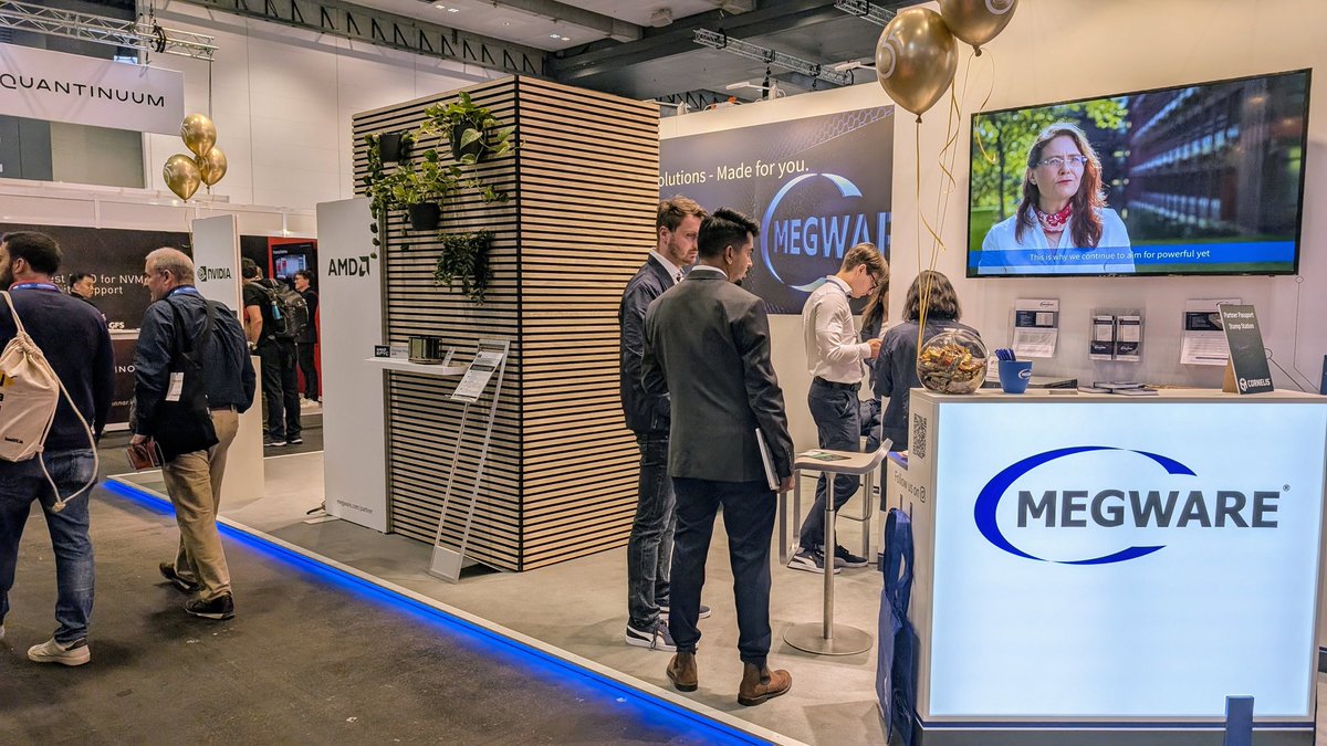 MegwareComputer's tweet image. The #ISC25 has officially started! 🚀
The conversations are already underway, and we're excited to connect with you.
Come say hi if you're around – looking forward to an inspiring ISC with all of you! 💬✨
👉 MEGWARE Booth #B30
#highperformancecomputing #Hamburg #HPC