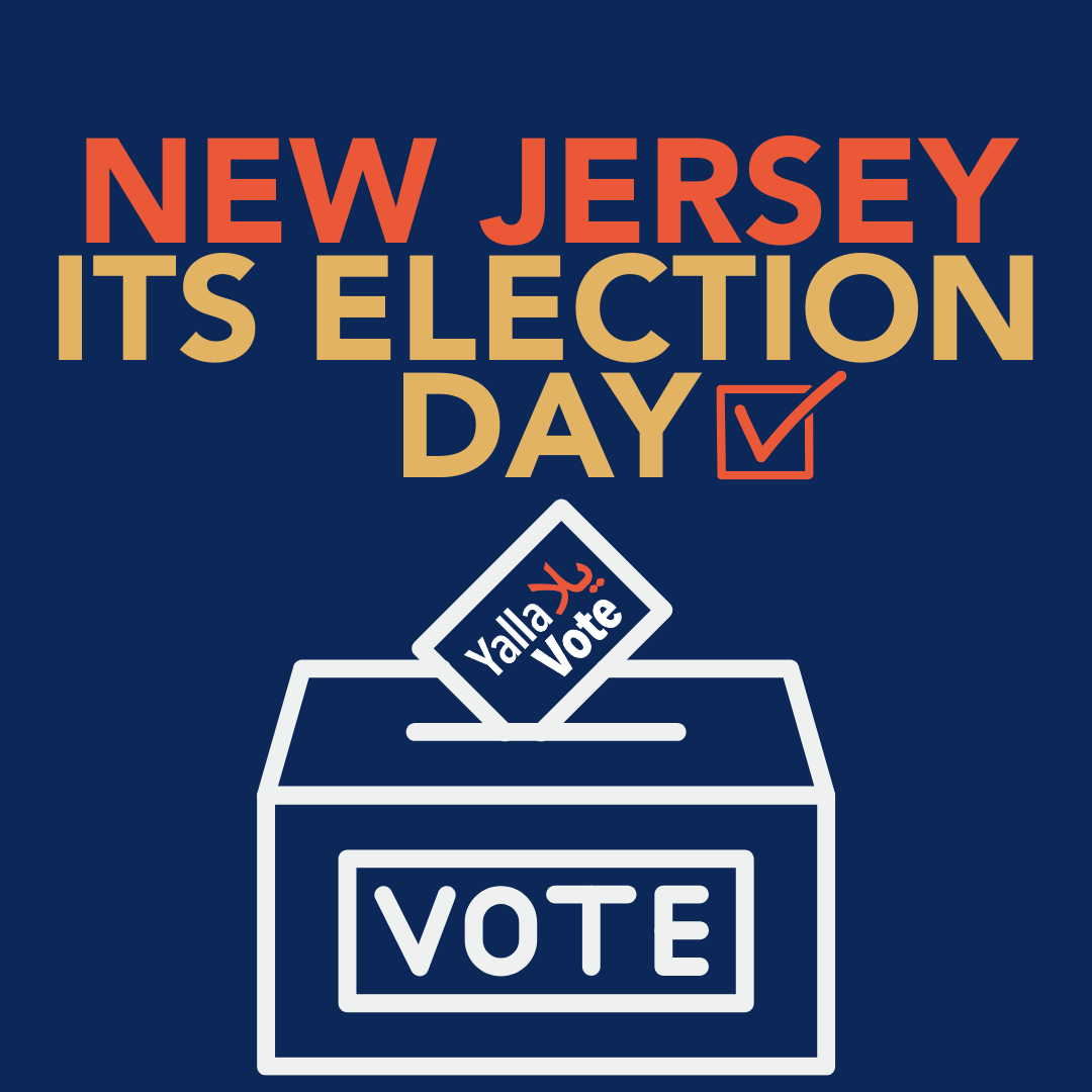 AAIUSA's tweet image. New Jersey today is election day, go out and #YallaVote!
Polls are open from 6am to 8pm.
Primary elections are being held statewide for many important offices including Governor.
To find your polling place, go to voter.svrs.nj.gov/polling-place-…