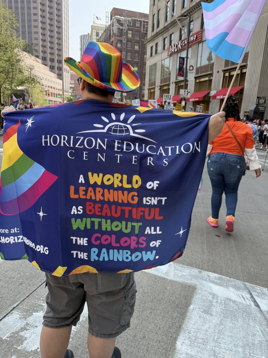 On Saturday, June 7th, Horizon Education Center staff proudly took part in the Cleveland Pride Parade &amp; Festival this weekend! We firmly stand for love, inclusion, &amp; acceptance for all families and every child.  Thank you - Triskett Station and Market Square Centers for support!