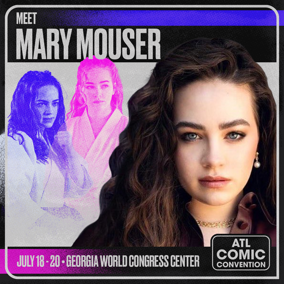 📣 In case you missed it, the wonderful Mary Mouser will be at ATL Comic Convention!!

🎟 Join us July 18th-20th, get your tickets: bit.ly/4dWQXdS