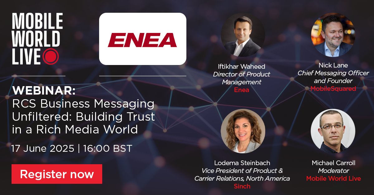 Join us on Thursday, June 17th at 4pm BST to explore the evolving RCS threat landscape, and to hear about strategies CPaaS providers can use to safeguard their channels and customers.

<a href="/EneaAB/">Enea AB</a> 

Register here 👉 view6.workcast.net/register?cpak=…