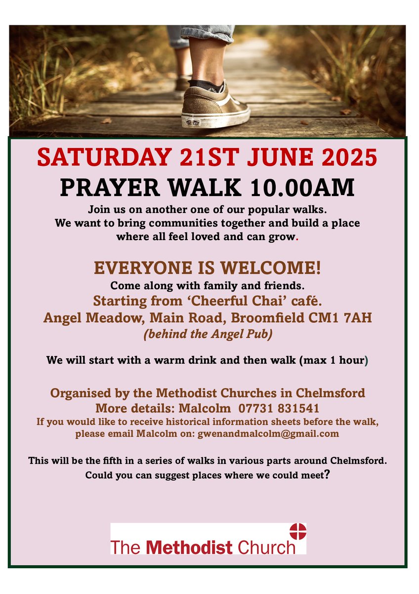 TrinityChelmsf1's tweet photo. Join us on Saturday 21st June. Everyone is welcome. https://t.co/QFlkCjnkiT