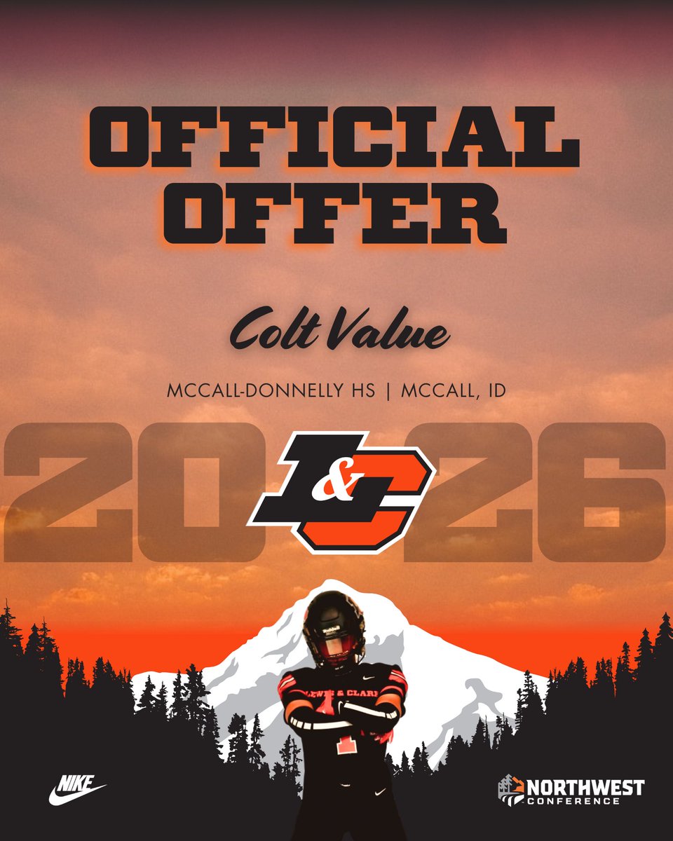 ColtValue's tweet image. After a great conversation with @BruceRead22, I’m Thankful to receive my first offer from Lewis and Clark college @CoachDrixNCSA @IdahoRecruitHub