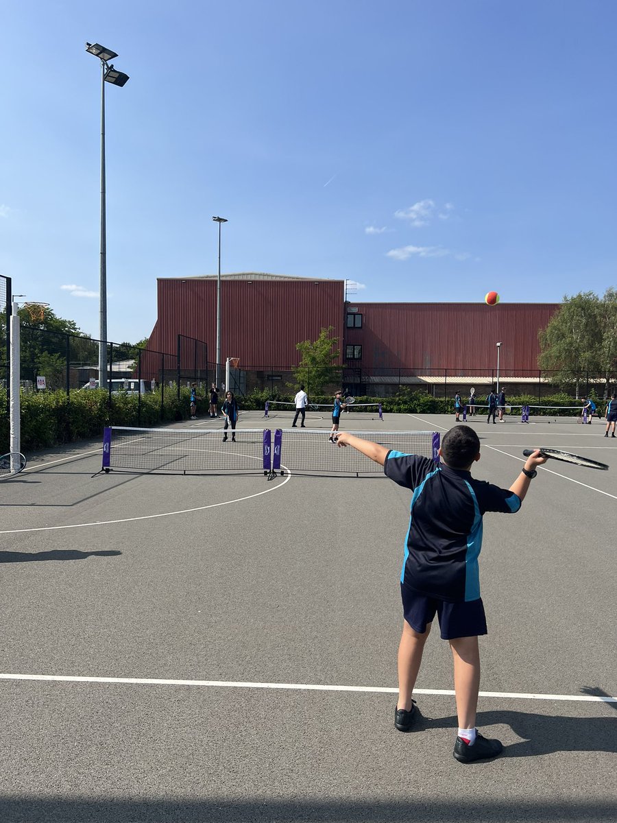 65 KS3 students out in the sunshine playing Tennis this afternoon ☀️ 🎾 getting ready for their competitions in the coming weeks!!