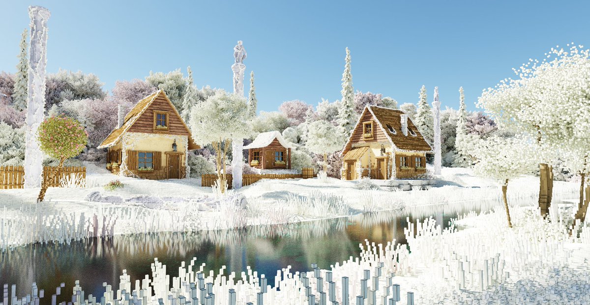 TritzChristophe's tweet image. In the process of redesigning my website and came across this little series.🌿#voxelart