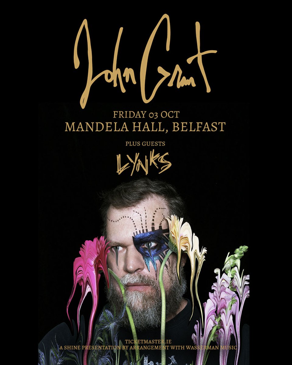 Industrial pop artist Lynks (<a href="/LynksLynksLynks/">Lynks</a>) will join John Grant  at Mandela Hall on Friday 3rd Oct!

Remaining tickets available from Ticketmaster.