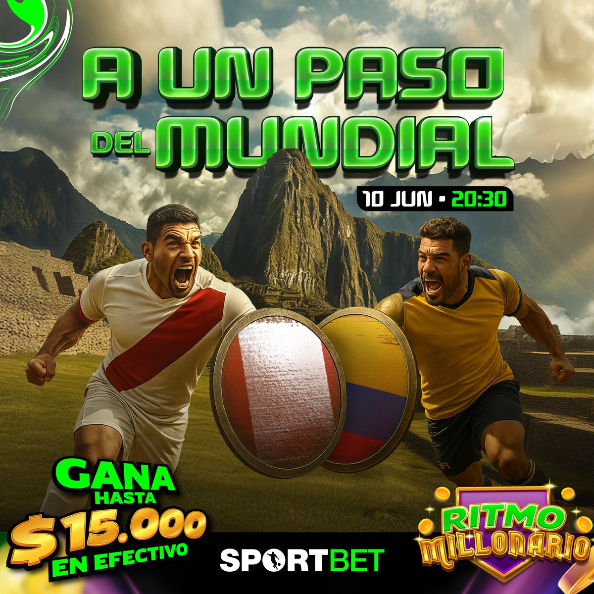 Machdeportes ✨ Gente Que Sabe De Radio (@machdeportesfm) on Twitter photo ¡A un paso del mundial!👀
La selección nacional🇪🇨tendrá una gran oportunidad de sellar su pase al mundial en tierras peruanas. 
¿Será que consiguen los tres puntos?
#SportBetATuRitmo #ApuestaATuRitmo ¡A un paso del mundial!👀
La selección nacional🇪🇨tendrá una gran oportunidad de sellar su pase al mundial en tierras peruanas. 
¿Será que consiguen los tres puntos?
#SportBetATuRitmo #ApuestaATuRitmo